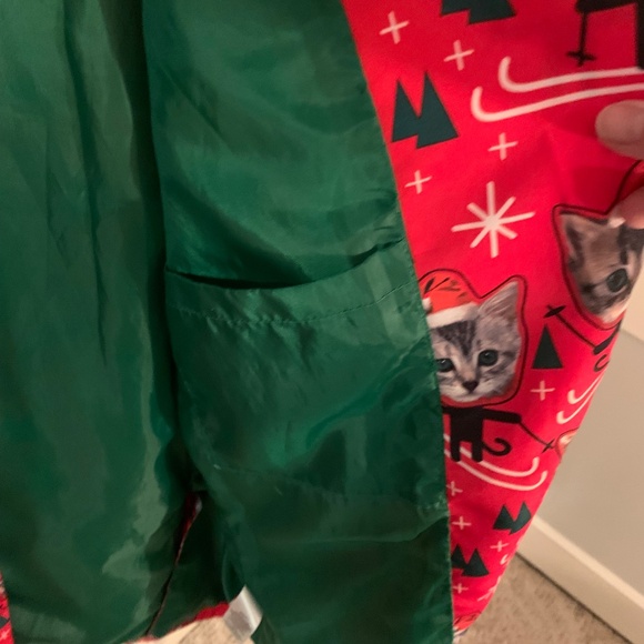 Christmas Cats on Skis with Reindeer 2 Button Blazer - Mens Size XL (46-48) - Picture 4 of 5